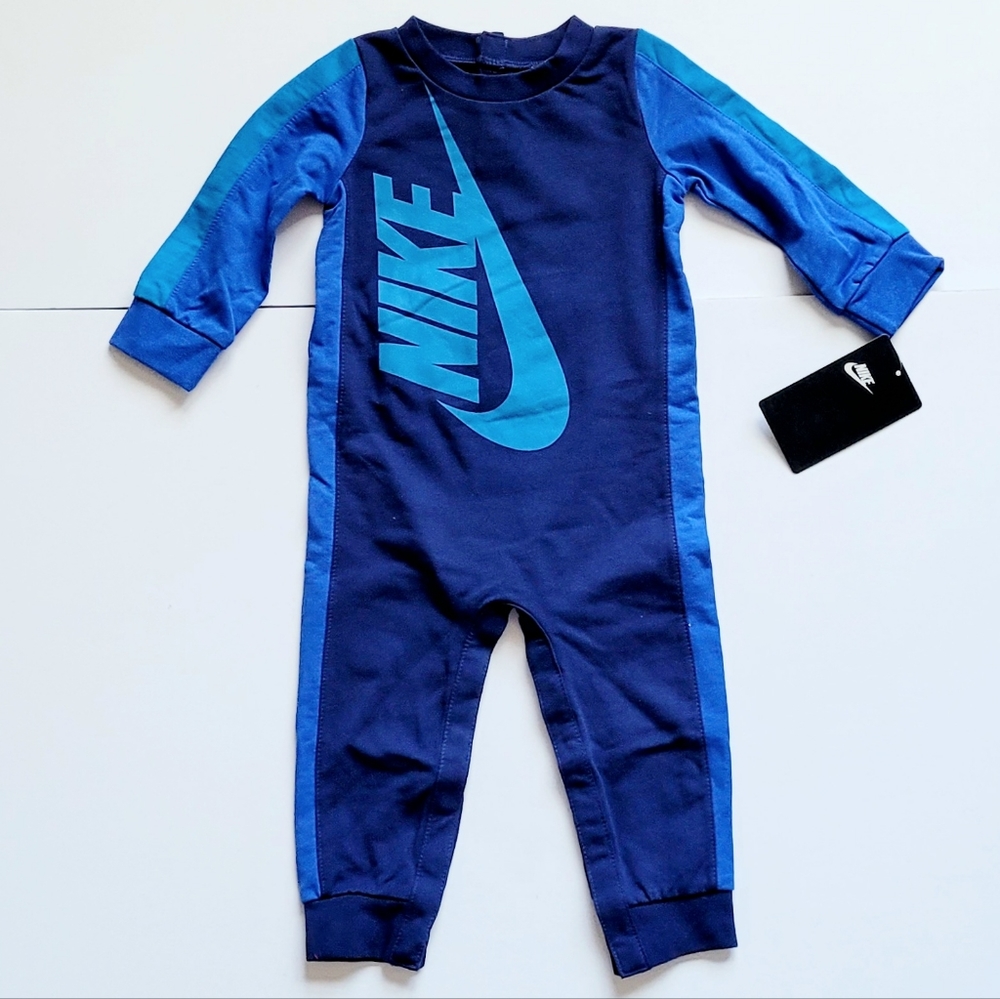 Nike Infant Coverall Blue Void 12 Month
